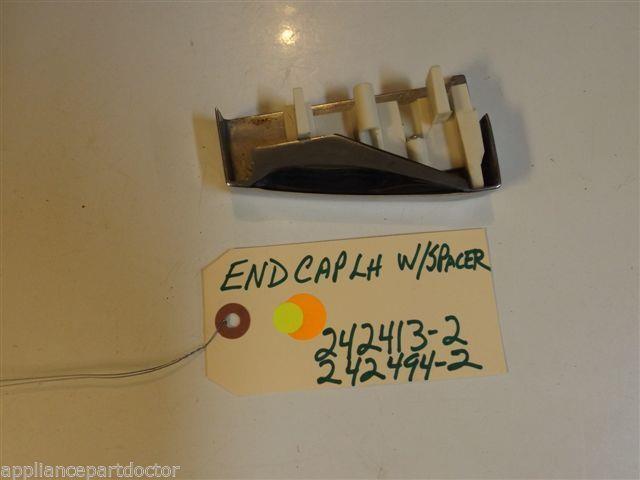 Kitchenaid DISHWASHER 242413-2 242494-2 End Cap LH W/Spacer NEW W/O BOX Kitchenaid DISHWASHER 242413-2 242494-2 End Cap LH W/Spacer NEW W/O BOX